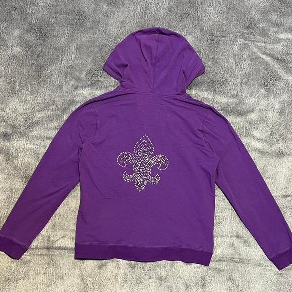 Y2k Onque bedazzled zip up hoodie - Picture 1 of 6